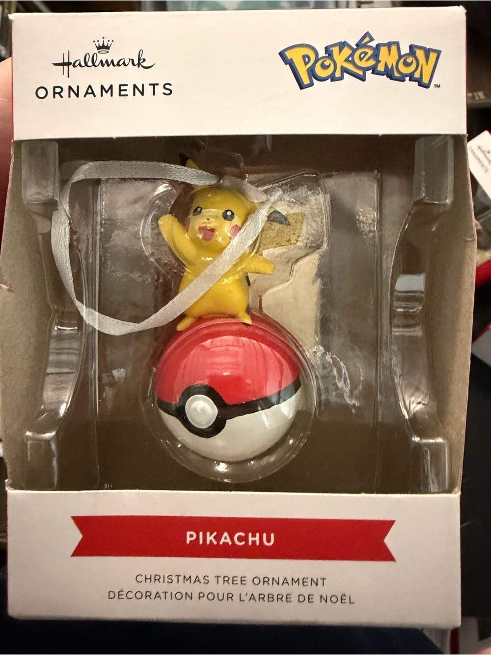 Hallmark Pokémon Pikachu Ornament in Yellow, Red and White